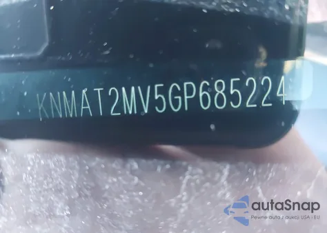 2016 Nissan Rogue Sv z USA, uszkodzony, nr VIN KNMAT2MV5GP685224